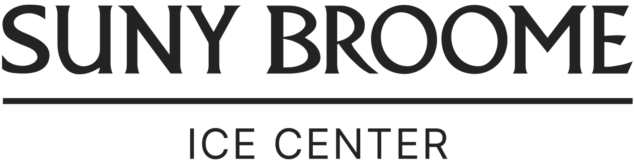 Ice-center-lockup-logo-B_Black-2048×534 (1) suny broome ice center lockup logo