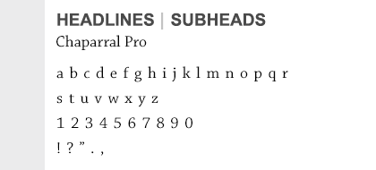 Example of Chaparral Pro used in a headline