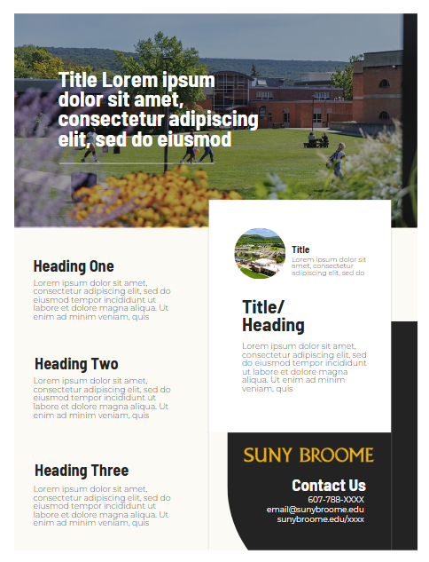 SUNY Broome flyer Template