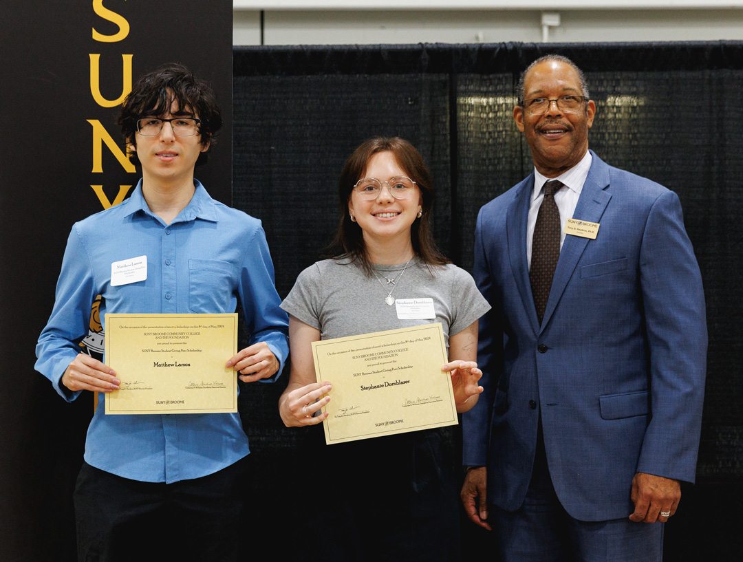 Two Peer Scholarship Winners 2024 at the Student Awards Reception event