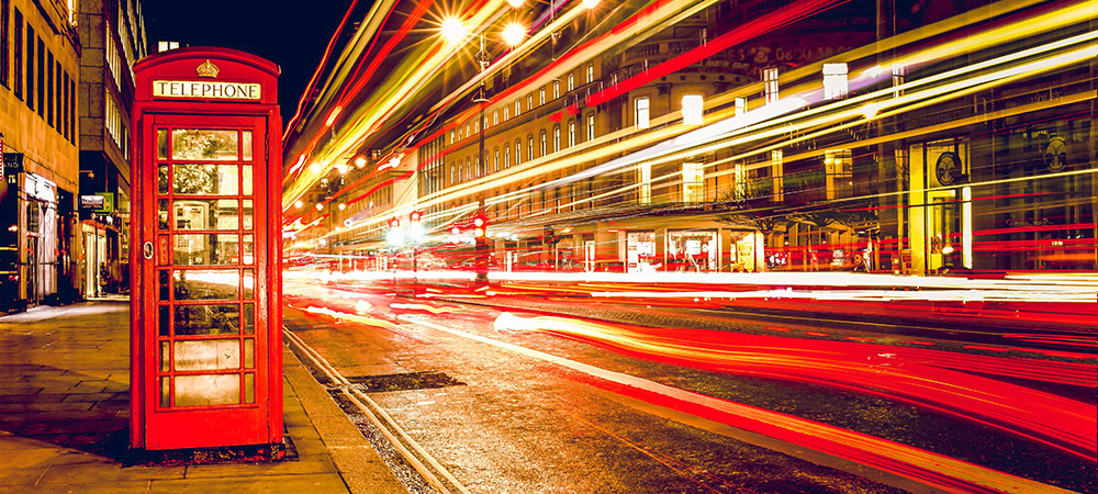 Busy street in London