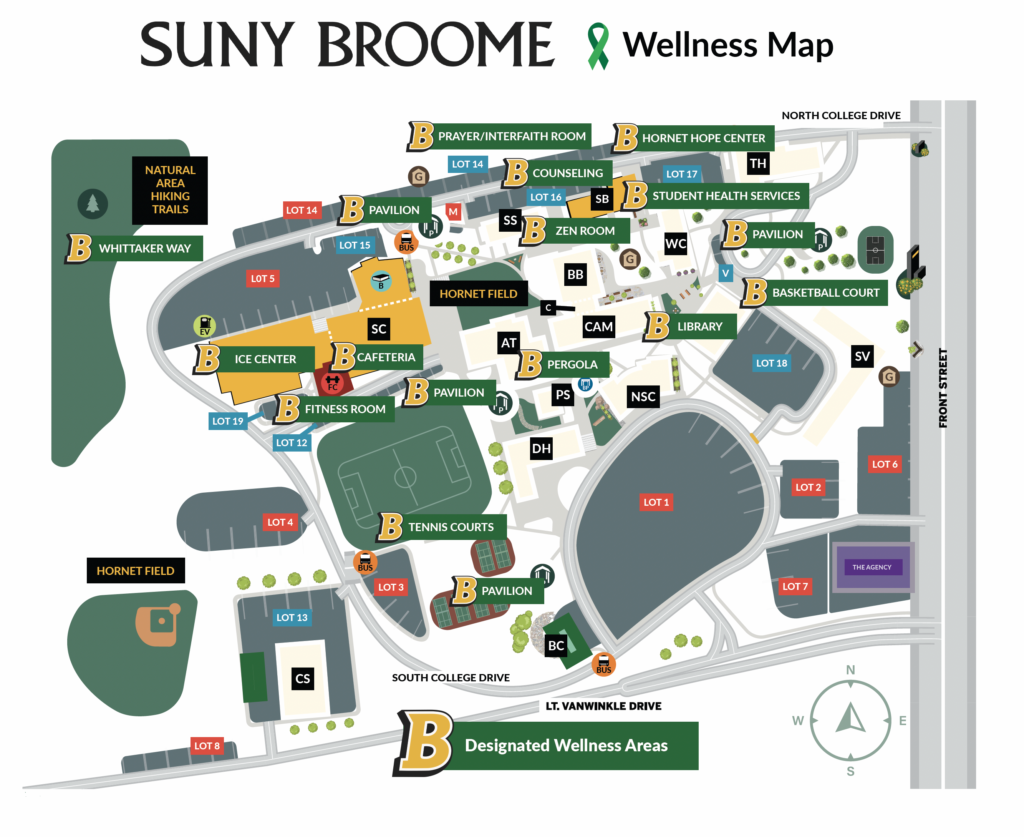 suny broome wellness map