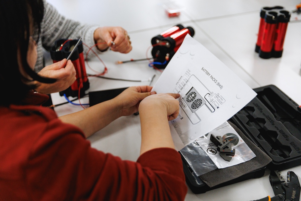battery academy student