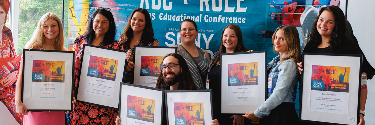 SUNY Broome Wins Big at the 2025 SUNYCUAD Awards for Excellence