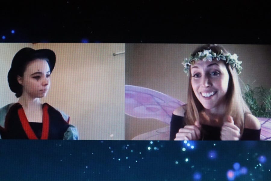 screen shot from midsummer nights dream scene